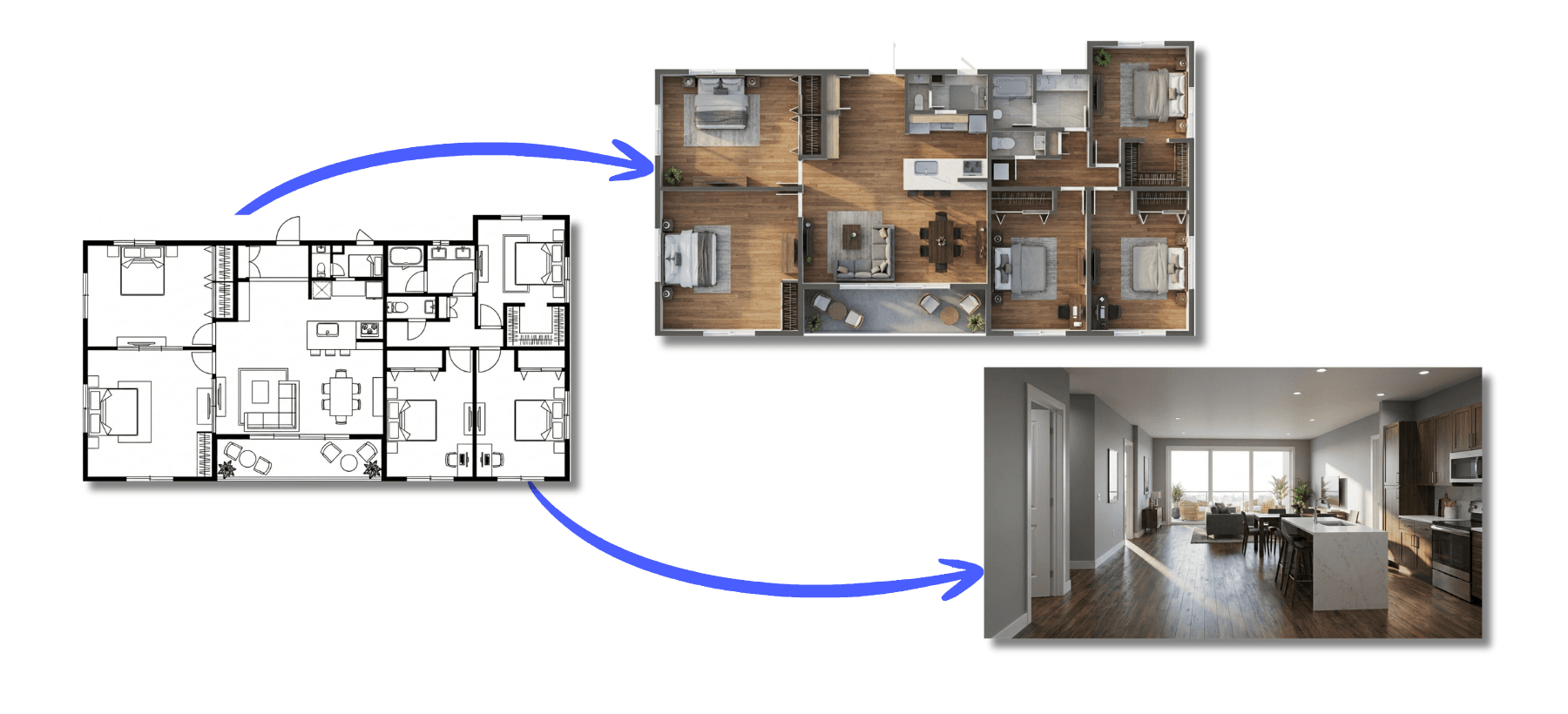 Floorplan to Render