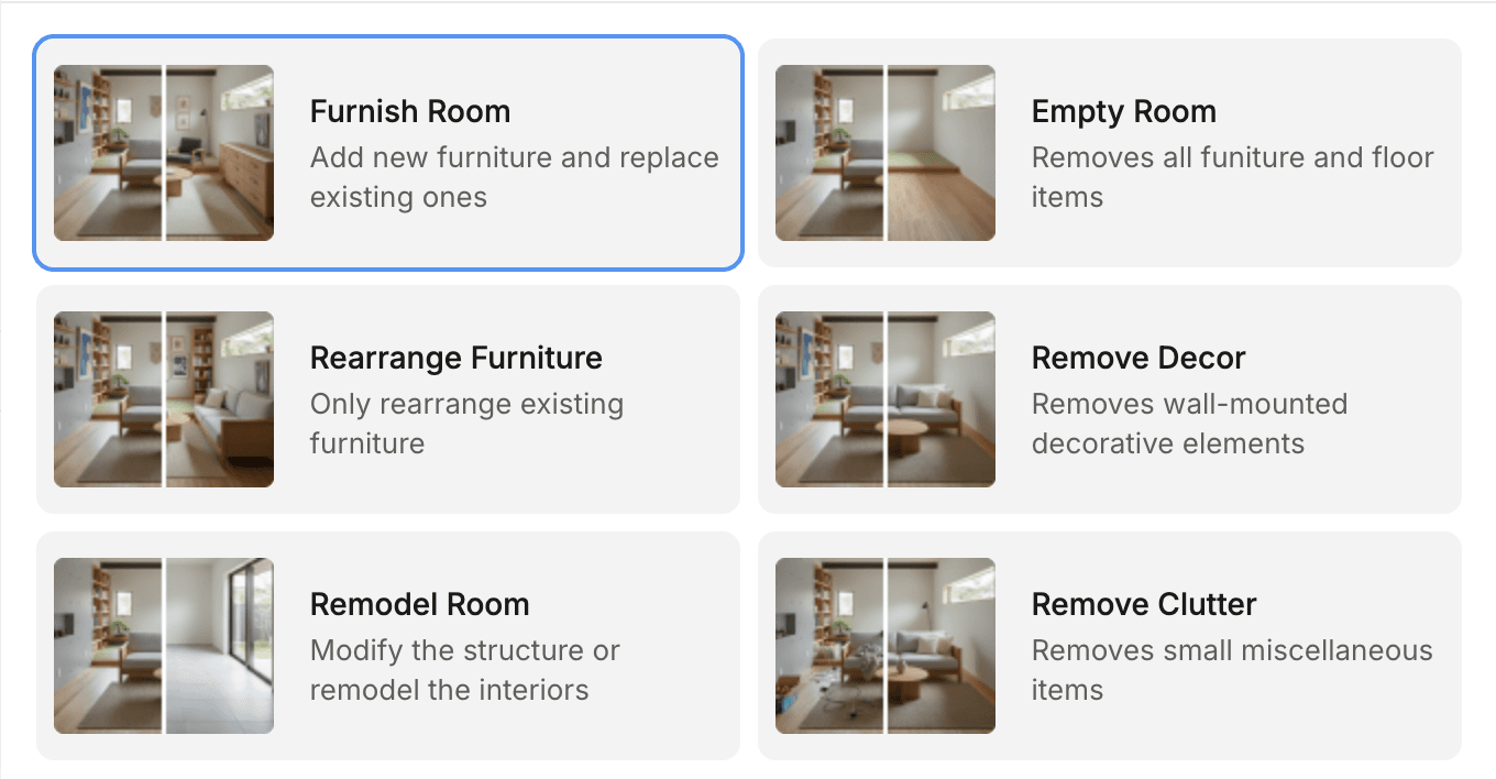 Choose from 6 options