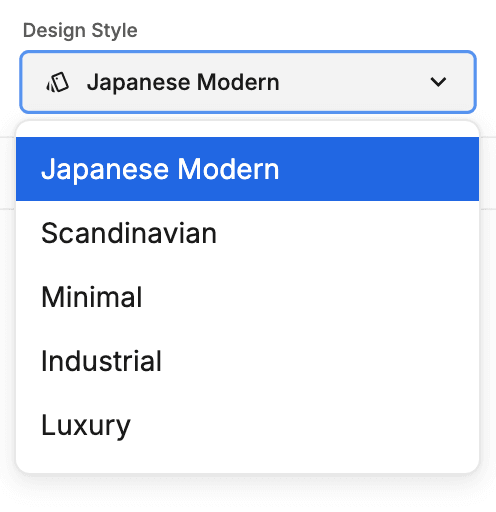 Select Design Style