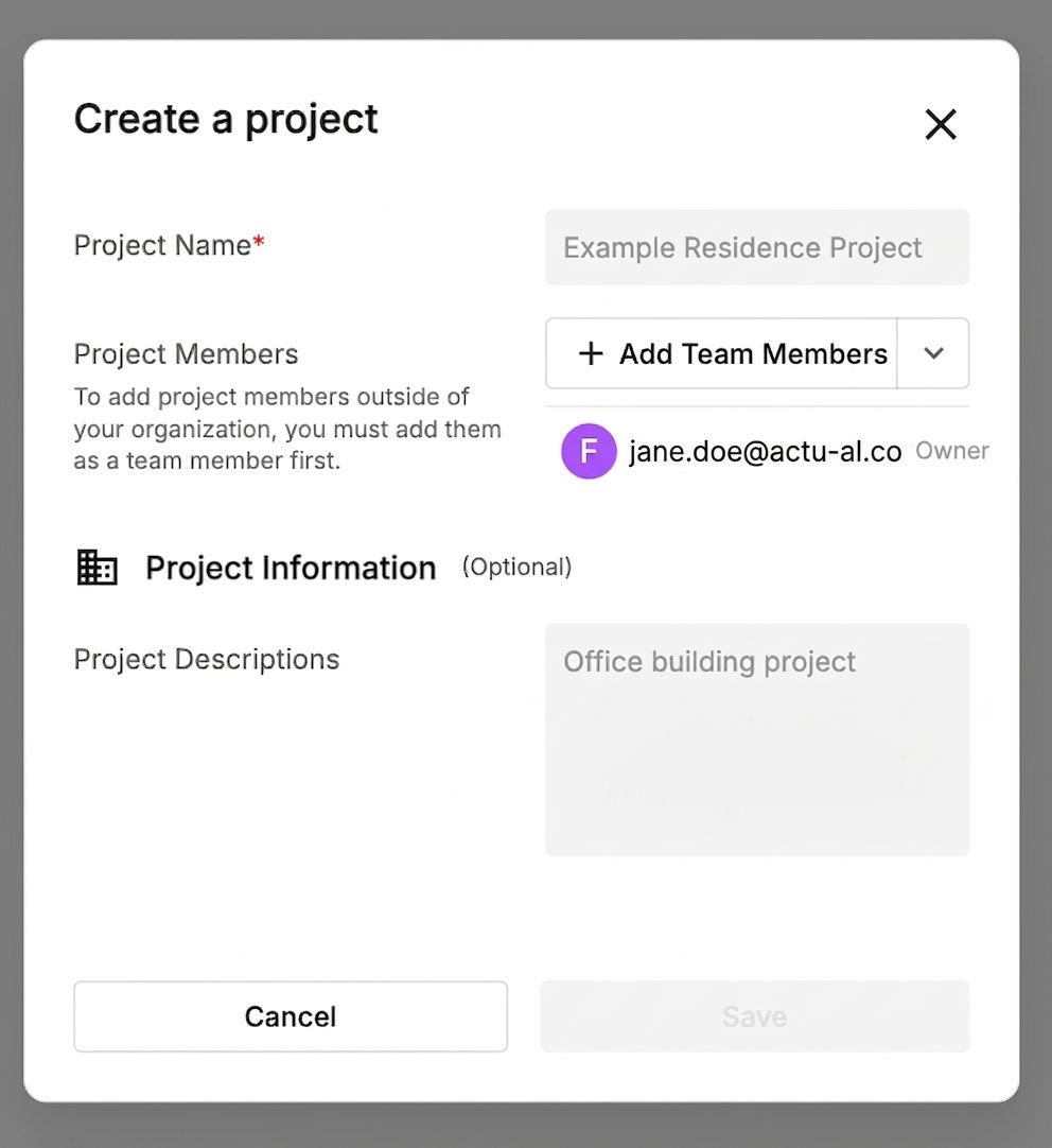 Share in Project Folder