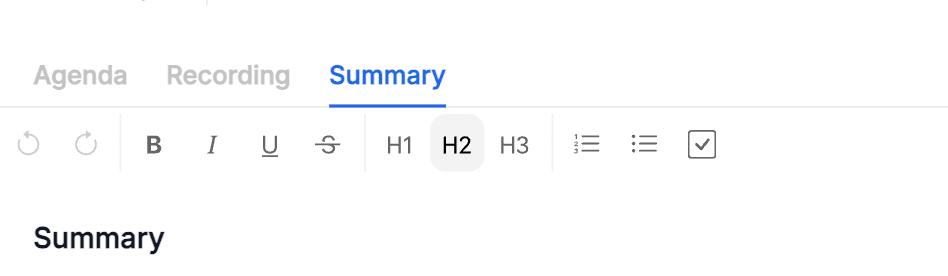 Summary Tab