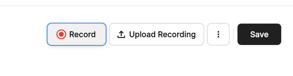 Start Recoding
