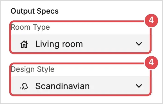 Step 4: Room Type and Design Style