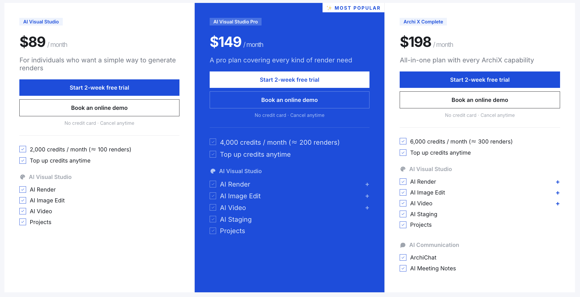 Pricing Section