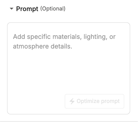 Prompt input box